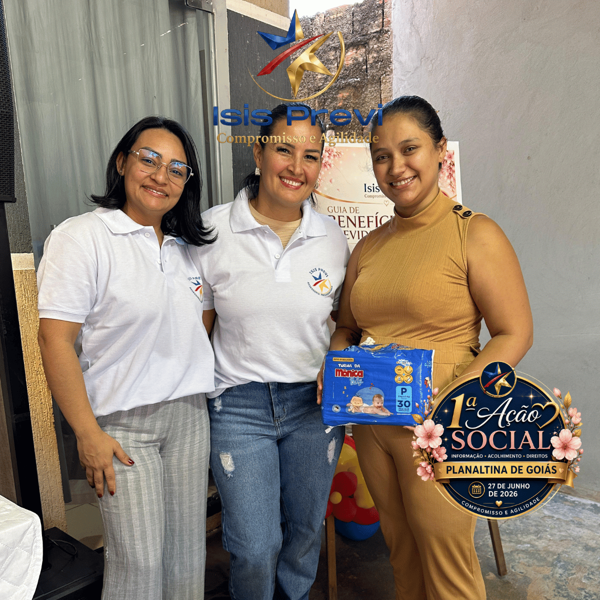 Entrega de kit para gestante